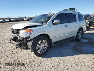 2015 Nissan Armada Platinum z VIN 5N1BA0NFXFN603788, wystawiony jako Copart lot #81529044 z przebiegiem 182 570 mil mil oraz Szkoda całkowita • Salvage title. Historia ofert i sprzedaży dostępna na DreamBid. Obrazek 1.