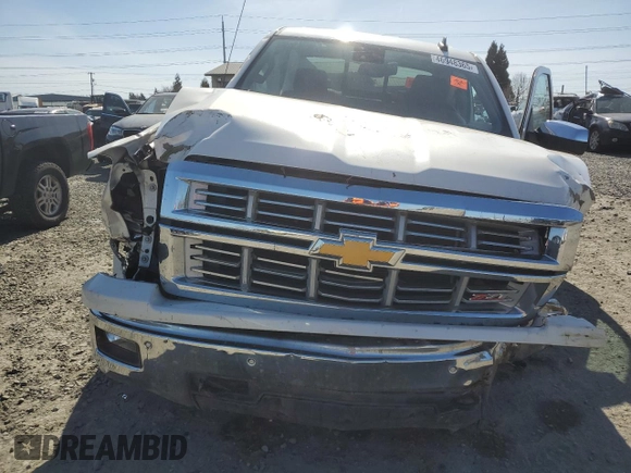 2015 Chevrolet Silverado 1500 LTZ with VIN 3GCUKSEJ4FG305028, listed as a Copart auction lot 46948365 with 0 mi miles and Salvage Title. Bid and sale history available at carsss.com. Image 5.