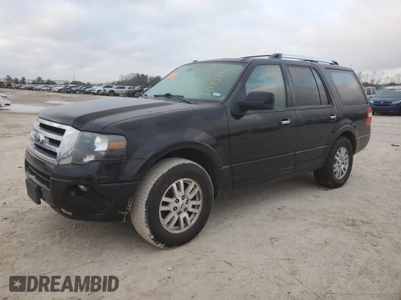 2012 Ford Expedition Limited with VIN 1FMJU1K53CEF68074, listed as a Copart auction lot 88123345 with 185,070 mi miles and Salvage title. Bid and sale history available at DreamBid. Image 1.