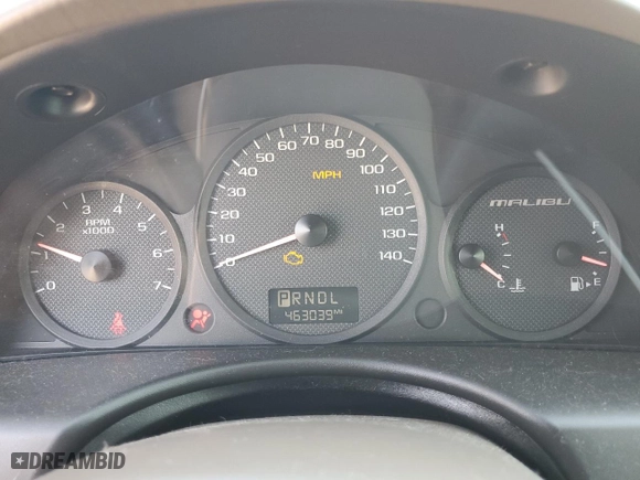2005 Chevrolet Malibu LS with VIN 1G1ZT54805F285601, listed as a Copart auction lot 75038064 with 463,039 mi miles and Salvage Title. Bid and sale history available at carsss.com. Image 9.