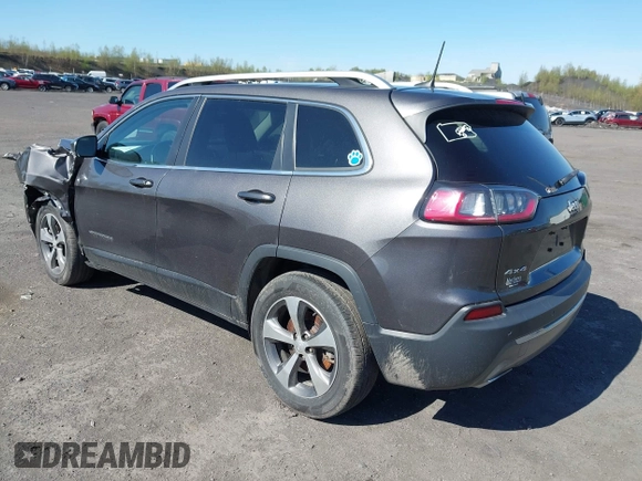 2019 Jeep Cherokee Limited with VIN 1C4PJMDX0KD319579, listed as a IAAI auction lot 42116163 with 94,013 mi miles. Bid and sale history available at carsss.com. Image 3.