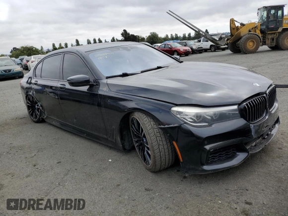 2017 BMW 7 Series 740i with VIN WBA7E2C56HG739456, listed as a Copart auction lot 64728303 with Not Provided miles and . Bid and sale history available at DreamBid. Image 4.
