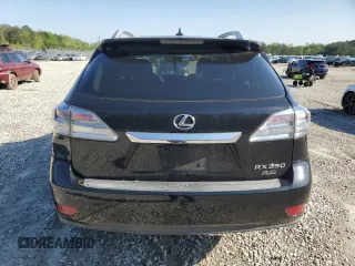 2011 Lexus RX 350 with VIN 2T2BK1BAXBC091801, listed as a Copart auction lot 52027045 with 185,562 mi miles and Salvage Title. Bid and sale history available at DreamBid. Image 6.