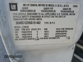 2005 Chevrolet Avalanche Z66 z VIN 3GNEC12Z05G151462, wystawiony jako Copart lot #56941985 z przebiegiem Nie podano mil oraz Szkoda całkowita • Salvage title. Historia ofert i sprzedaży dostępna na DreamBid. Obrazek 12.
