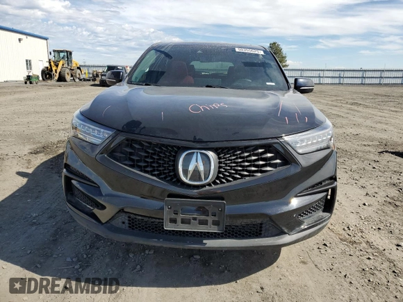 2021 Acura RDX w/A-Spec Package with VIN 5J8TC2H60ML018030, listed as a Copart auction lot 50355625 with 49,699 mi miles and Salvage Title. Bid and sale history available at carsss.com. Image 5.