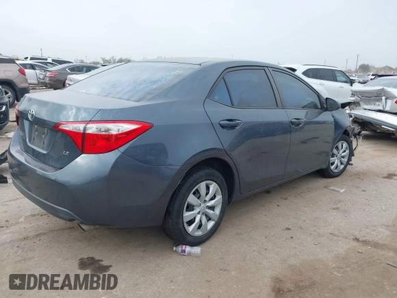 2016 Toyota Corolla L with VIN 2T1BURHE2GC575444, listed as a IAAI auction lot 41744265 with 87,834 mi miles and . Bid and sale history available at DreamBid. Image 4.