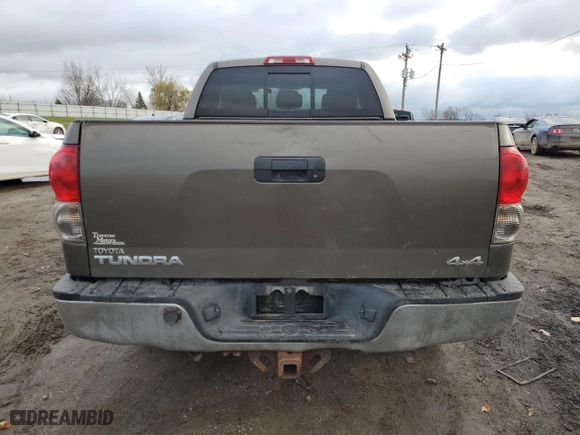2007 Toyota Tundra SR5 with VIN 5TBBV54127S480746, listed as a Copart auction lot 81767344 with 333,843 mi miles and Salvage Title. Bid and sale history available at carsss.com. Image 6.