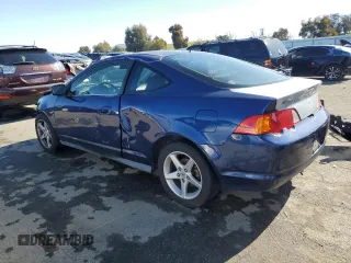 2002 Acura RSX Manual with VIN JH4DC53812C004405, listed as a Copart auction lot 43590925 with 213,231 mi miles and Salvage title. Bid and sale history available at DreamBid. Image 2.