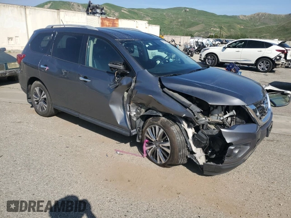 2018 Nissan Pathfinder SL with VIN 5N1DR2MM6JC666422, listed as a Copart auction lot 51626675 with 82,134 mi miles and Salvage title. Bid and sale history available at DreamBid. Image 4.