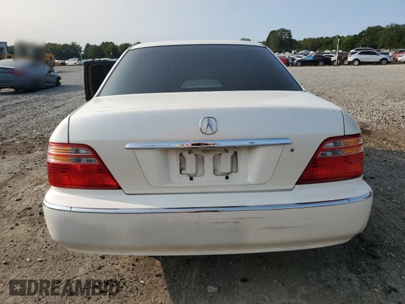 2000 Acura RL with VIN JH4KA9655YC001151, listed as a Copart auction lot 69598714 with 0 mi miles and Salvage Title. Bid and sale history available at carsss.com. Image 6.