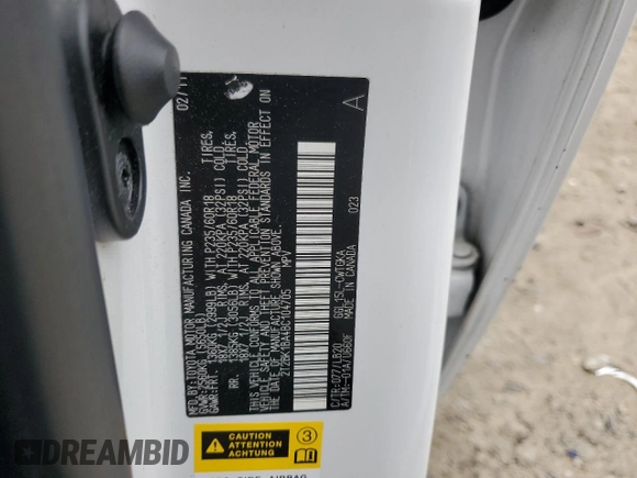 2011 Lexus RX 350 with VIN 2T2BK1BA4BC104705, listed as a Copart auction lot 63385205 with 155,784 mi miles and Clean title. Bid and sale history available at DreamBid. Image 14.