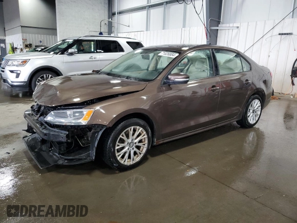 2011 Volkswagen Jetta Sedan SE with VIN 3VWDX7AJ2BM396135, listed as a Copart auction lot 71026884 with 160,009 mi miles and Salvage Title. Bid and sale history available at carsss.com. Image 1.