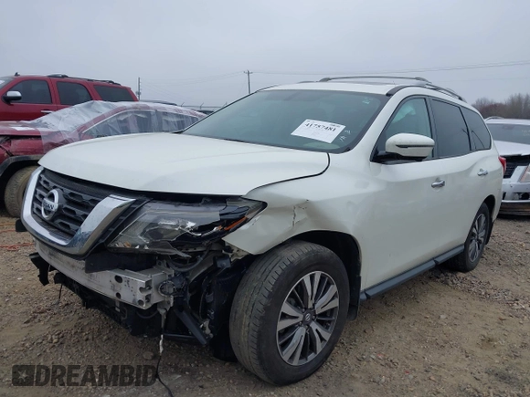 2017 Nissan Pathfinder SL with VIN 5N1DR2MM5HC608649, listed as a IAAI auction lot 41757481 with 168,412 mi miles. Bid and sale history available at carsss.com. Image 22.