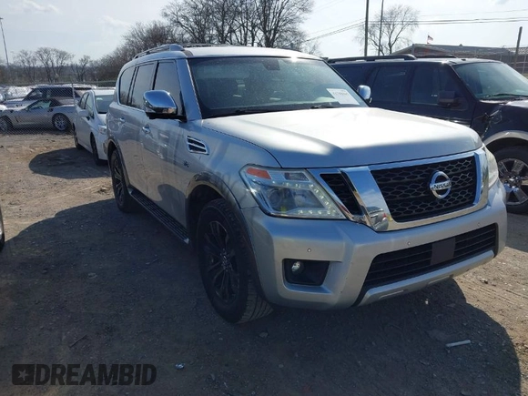 2017 Nissan Armada SV with VIN JN8AY2NC3H9509328, listed as a IAAI auction lot 41780445 with 165,625 mi miles and . Bid and sale history available at DreamBid. Image 1.