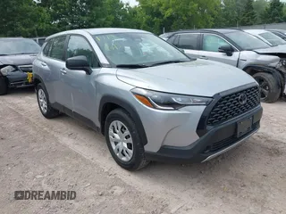 2023 Toyota Corolla Cross L with VIN 7MUAAABG9PV047493, listed as a IAAI auction lot 42441413 with 15,485 mi miles and . Bid and sale history available at DreamBid. Image 1.