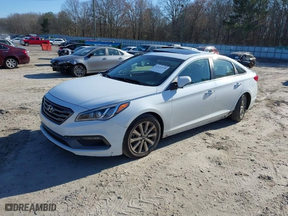 2016 Hyundai Sonata 2.4L Sport with VIN 5NPE34AF7GH406121, listed as a IAAI auction lot 41652078 with 90,445 mi miles. Bid and sale history available at carsss.com. Image 2.