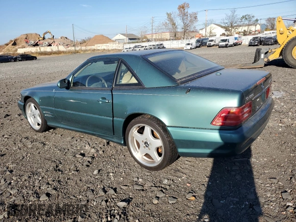 2002 Mercedes-Benz SL-Class with VIN WDBFA68F42F204673, listed as a Copart auction lot 79391964 with 0 mi miles and Salvage Title. Bid and sale history available at carsss.com. Image 2.