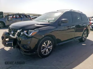 2019 Nissan Pathfinder S z VIN 5N1DR2MN1KC607076, wystawiony jako Copart lot #50372865 z przebiegiem 122 896 mil mil oraz Szkoda całkowita • Salvage title. Historia ofert i sprzedaży dostępna na DreamBid. Obrazek 1.
