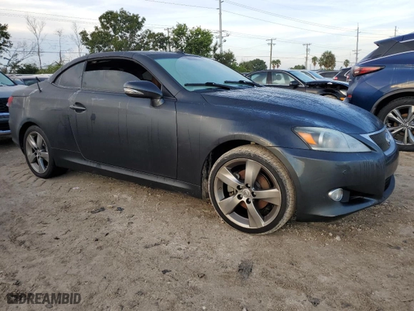 2011 Lexus IS 250C with VIN JTHFF2C28B2517151, listed as a Copart auction lot 73659584 with 0 mi miles and Salvage Title. Bid and sale history available at carsss.com. Image 4.