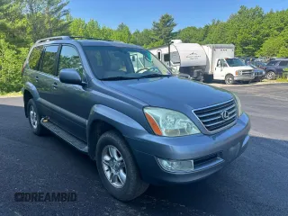 2005 Lexus GX 470 z VIN JTJBT20X050076167, wystawiony jako Copart lot #59916595 z przebiegiem 297 768 mil mil oraz Czysty tytuł • Clean title. Historia ofert i sprzedaży dostępna na DreamBid. Obrazek 1.