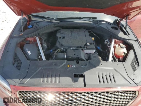 2022 Genesis GV70 2.5T with VIN KMUMADTB1NU067187, listed as a Copart auction lot 58198425 with 19,019 mi miles and Salvage title. Bid and sale history available at DreamBid. Image 11.