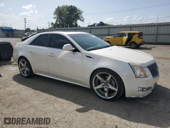 2011 Cadillac CTS Premium with VIN 1G6DS5ED2B0166031, listed as a Copart auction lot 63663675 with 158,709 mi miles and Salvage title. Bid and sale history available at DreamBid. Image 4.