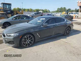 2021 BMW 8 Series M850i with VIN WBAGV8C04MCF78813, listed as a Copart auction lot 68984614 with 0 mi miles and Salvage Title. Bid and sale history available at carsss.com. Image 1.