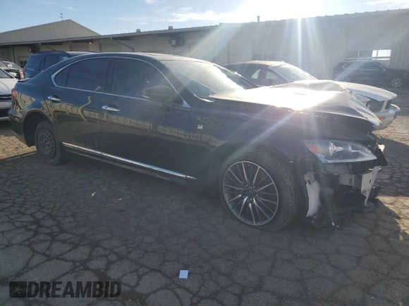 2017 Lexus LS 460 with VIN JTHCL5EF7H5029023, listed as a Copart auction lot 42914205 with 81,337 mi miles and Clean title. Bid and sale history available at DreamBid. Image 4.
