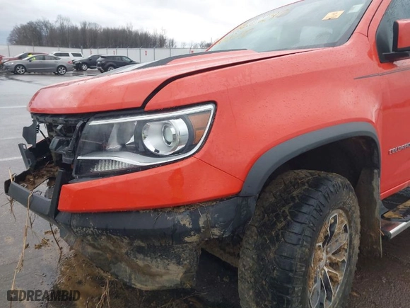 2019 Chevrolet Colorado 4WD ZR2 with VIN 1GCGTEEN1K1160280, listed as a IAAI auction lot 41166240 with 71,529 mi miles. Bid and sale history available at carsss.com. Image 14.