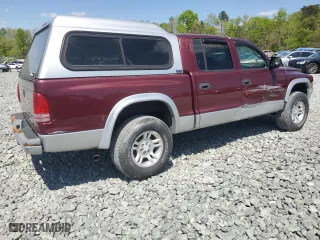 2002 Dodge Dakota SLT with VIN 1B7HG48N82S536711, listed as a Copart auction lot 53661535 with 161,460 mi miles and Clean Title. Bid and sale history available at carsss.com. Image 3.