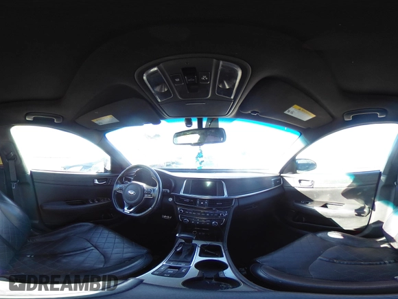 2016 Kia Optima SXL Turbo with VIN 5XXGV4L23GG115933, listed as a IAAI auction lot 41637267 with 83,348 mi miles. Bid and sale history available at carsss.com. Image 20.