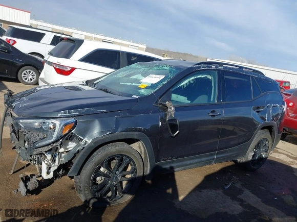 2020 GMC Terrain SLE with VIN 3GKALMEV5LL272238, listed as a IAAI auction lot 41650591 with 96,834 mi miles. Bid and sale history available at carsss.com. Image 15.