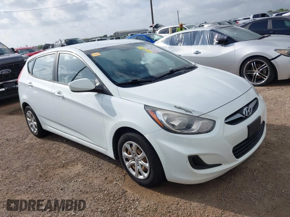 2012 Hyundai Accent GS with VIN KMHCT5AE0CU015814, listed as a IAAI auction lot 42535914 with 107,938 mi miles and . Bid and sale history available at DreamBid. Image 1.