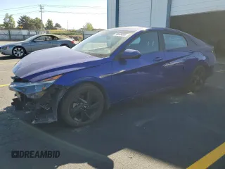 2023 Hyundai Elantra Blue z VIN KMHLM4AJ2PU055077, wystawiony jako Copart lot #58886005 z przebiegiem 49 740 mil mil oraz Szkoda całkowita • Salvage title. Historia ofert i sprzedaży dostępna na DreamBid. Obrazek 1.