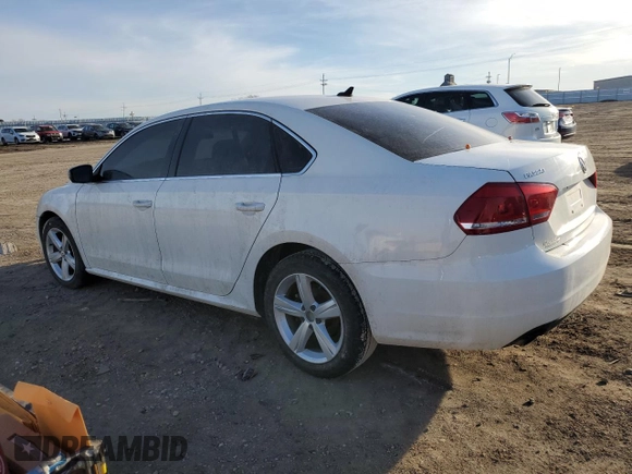 2013 Volkswagen Passat SE w/Sunroof & Nav with VIN 1VWBP7A36DC019675, listed as a Copart auction lot 48245495 with 126,887 mi miles and Salvage Title. Bid and sale history available at carsss.com. Image 2.