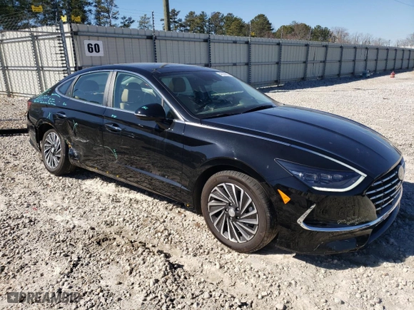 2023 Hyundai Sonata Hybrid Limited with VIN KMHL54JJ4PA071036, listed as a Copart auction lot 46209985 with 33,161 mi miles and Salvage Title. Bid and sale history available at carsss.com. Image 4.