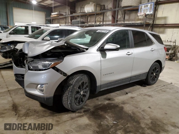 2021 Chevrolet Equinox LT with VIN 3GNAXUEV3MS146183, listed as a Copart auction lot 42927115 with 51,223 mi miles and Salvage Title. Bid and sale history available at DreamBid. Image 1.