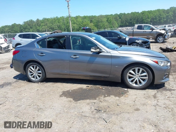 2015 Infiniti Q50 with VIN JN1BV7AP0FM357018, listed as a IAAI auction lot 42326677 with 179,436 mi miles and . Bid and sale history available at DreamBid. Image 13.
