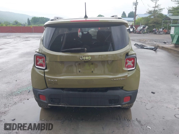 2015 Jeep Renegade Limited with VIN ZACCJBDT0FPB65261, listed as a IAAI auction lot 42523311 with 113,139 mi miles and . Bid and sale history available at DreamBid. Image 16.