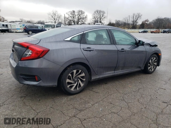 2016 Honda Civic Sedan EX with VIN 2HGFC2F81GH501304, listed as a Copart auction lot 44158875 with 0 mi miles and Salvage Title. Bid and sale history available at carsss.com. Image 3.