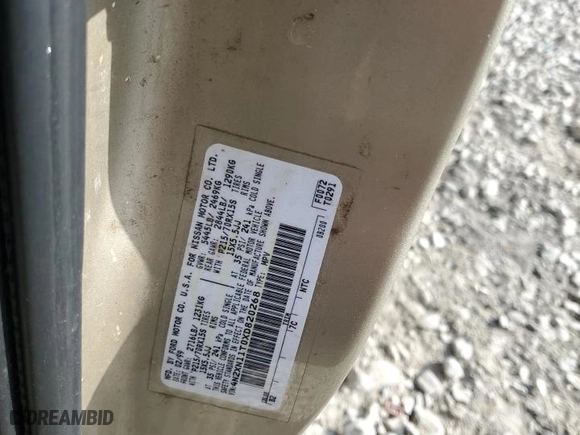 1999 Nissan Quest GXE with VIN 4N2XN11T0XD820268, listed as a Copart auction lot 78193644 with 82,807 mi miles and Salvage Title. Bid and sale history available at carsss.com. Image 15.