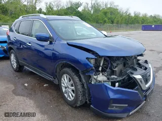 2017 Nissan Rogue SV with VIN KNMAT2MT2HP557278, listed as a IAAI auction lot 42027556 with 118,703 mi miles. Bid and sale history available at carsss.com. Image 1.