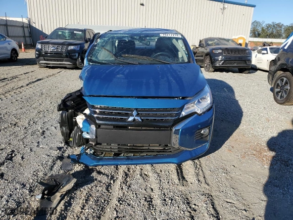 2024 Mitsubishi Mirage G4 SE with VIN ML32FVFJ6RHF07056, listed as a Copart auction lot 76217214 with 22,689 mi miles and Salvage Title. Bid and sale history available at carsss.com. Image 5.