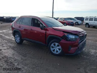 2021 Toyota RAV4 LE with VIN JTMH1RFV7MD067278, listed as a IAAI auction lot 41152477 with 55,094 mi miles. Bid and sale history available at carsss.com. Image 1.