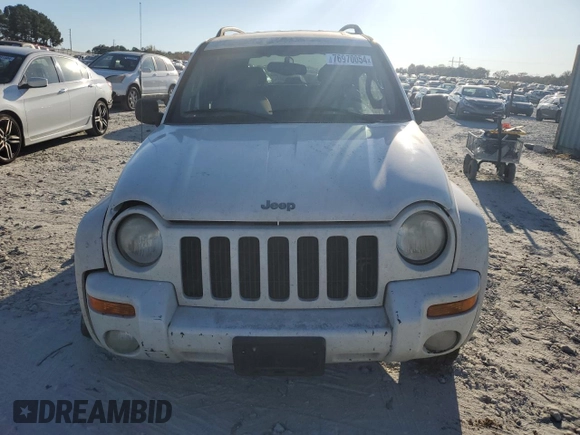 2004 Jeep Liberty Limited with VIN 1J4GK58K34W298410, listed as a Copart auction lot 76970054 with 269,999 mi miles and Salvage title. Bid and sale history available at DreamBid. Image 5.