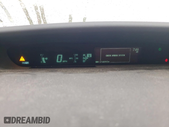 2010 Toyota Prius II with VIN JTDKN3DU5A0081247, listed as a Copart auction lot 50471245 with 314,892 mi miles and Clean Title. Bid and sale history available at carsss.com. Image 9.