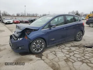 2017 Ford C-Max Energi Titanium with VIN 1FADP5FU9HL114003, listed as a Copart auction lot 45705544 with 104,103 mi miles. Bid and sale history available at carsss.com. Image 1.