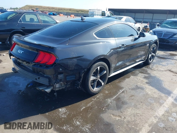 2022 Ford Mustang GT with VIN 1FA6P8CF6N5135181, listed as a IAAI auction lot 42171291 with 22,371 mi miles. Bid and sale history available at carsss.com. Image 4.