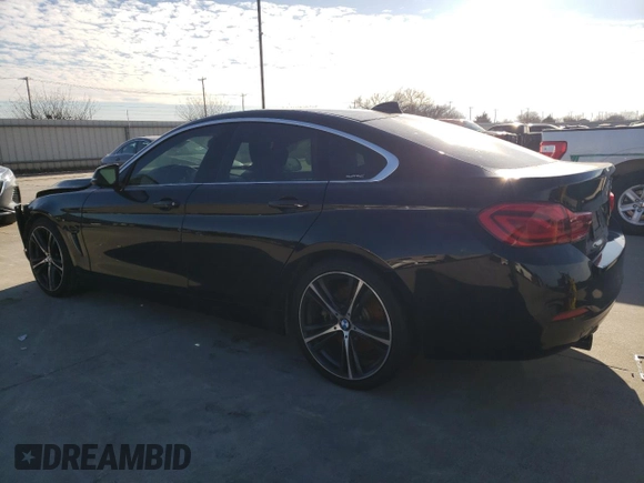 2018 BMW 4 Series 440i with VIN WBA4J5C53JBF06298, listed as a Copart auction lot 41613745 with 151,770 mi miles and Salvage Title. Bid and sale history available at DreamBid. Image 2.