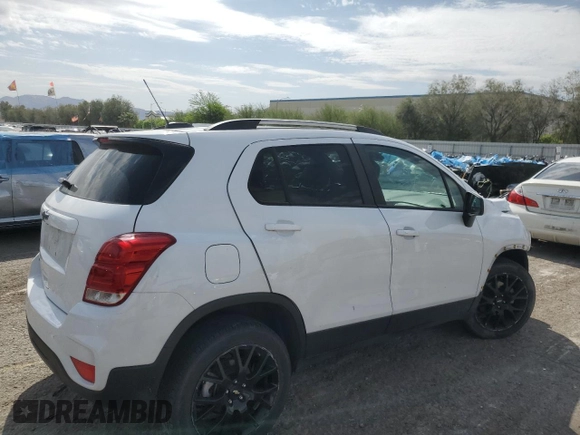 2022 Chevrolet Trax LT with VIN KL7CJPSM8NB539008, listed as a Copart auction lot 53315515 with 61,242 mi miles and Salvage title. Bid and sale history available at DreamBid. Image 3.